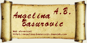 Angelina Basurović vizit kartica